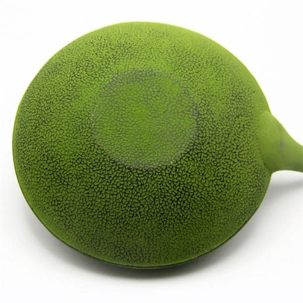 Flat green teapot — view 7