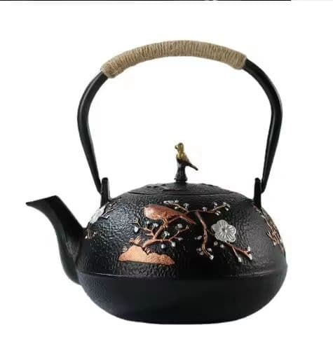 7 piece cast iron tea set — view 2