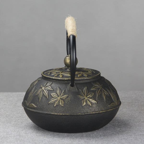 Gold bamboo teapot — view 5
