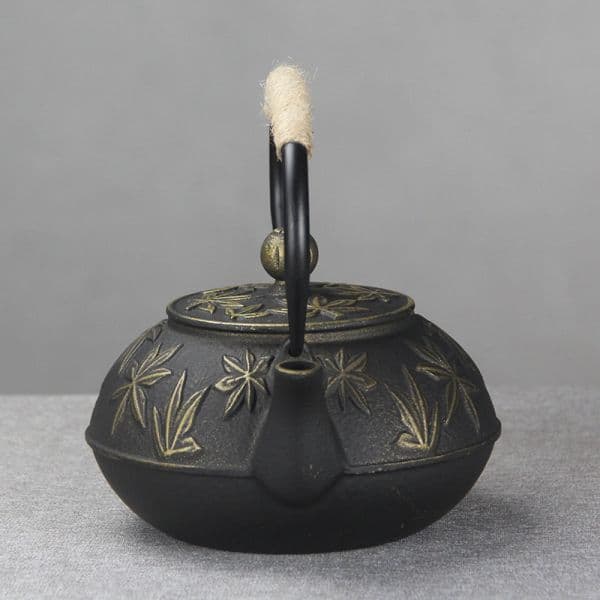 Gold bamboo teapot — view 6