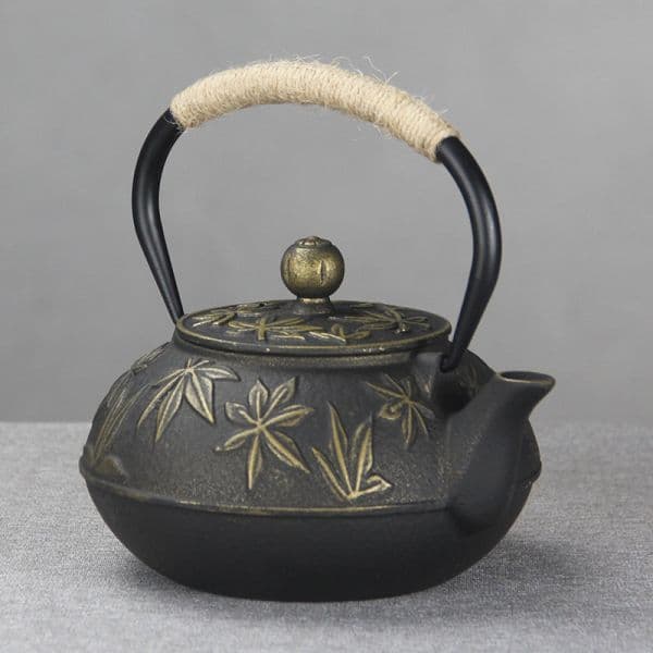 Gold bamboo teapot — view 8