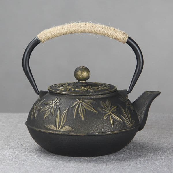 Gold bamboo teapot — view 9