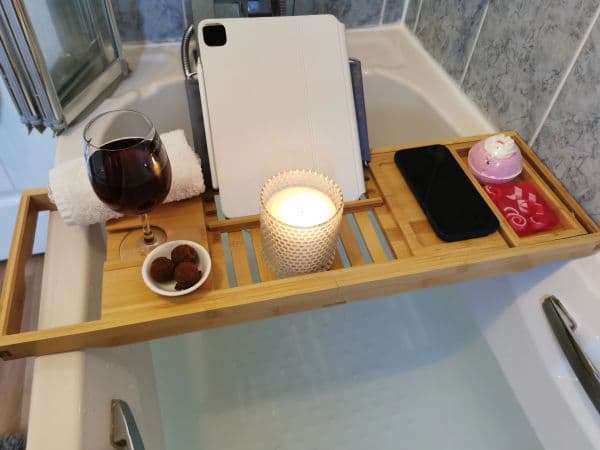 Bamboo bathtub caddy — view 5