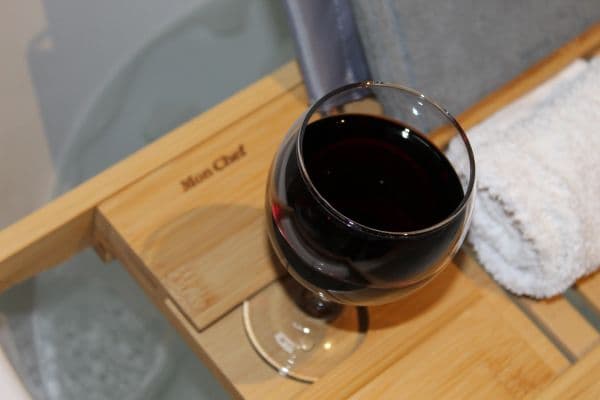 Bamboo bathtub caddy — view 6