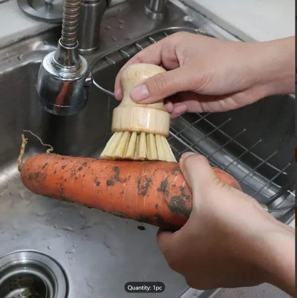 Bamboo cleaning brush — view 4