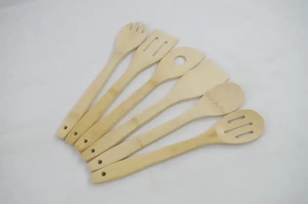 5-piece bamboo cooking utensils