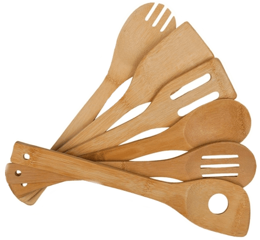 5-piece bamboo cooking utensils — view 5