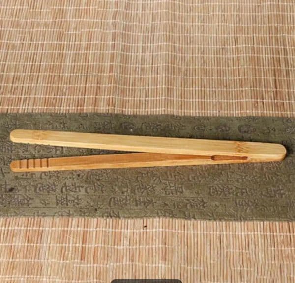 Bamboo kitchen tongs — view 4